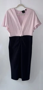Vestido Ted Baker Front Twist Vaina Trabajo Talla 4 - Imagen 1 de 6