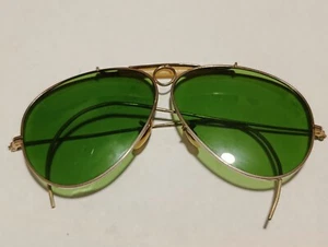 occhiali da sole ( NON ORIGINALI) RAY BAN SHOOTER 10K GO oro SUNGLASSES Aviator - Foto 1 di 11