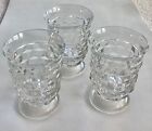 Set Of 3 Fostoria American Glass 3.5” Tall Footed Oyster Cocktail - Sherbet Cup