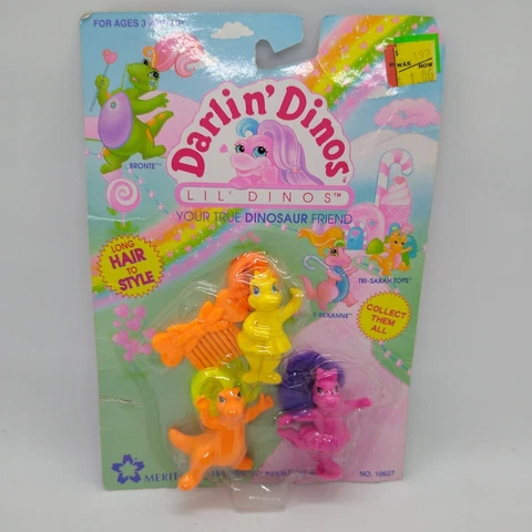 Darlin' Dino's  Your  True Dinosaur Friend Toys  Meritus Industries 1992 New Cover