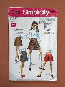 Falda y minifalda Simplicity con patrón de costura 8418 joven junior/adolescente 13/14 - Imagen 1 de 3