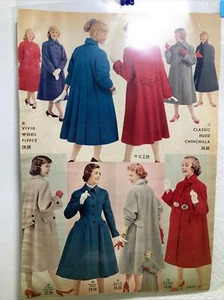 1955 MCM Coats Dresses Deb Teen Beauties Coro Charm Bracelets Catalog Page - Picture 1 of 3