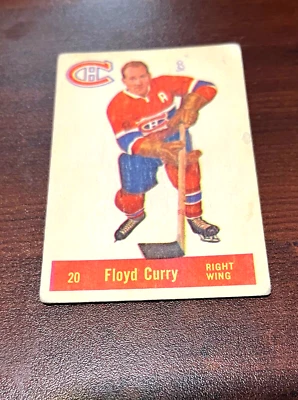 1957 - 58  Parkhurst  #20 Floyd Curry Montreal Canadiens - Image 1 of 2