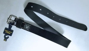 $98 POLO RALPH LAUREN MOUNTAINEERING MENS BLACK LEATHER SINGLE PRONG BELT : 32 - Picture 1 of 8