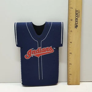 2007 Cleveland Indians Baseball JERSEY Shaped 12oz Beer Bottle Koozie Holder  - Picture 1 of 5