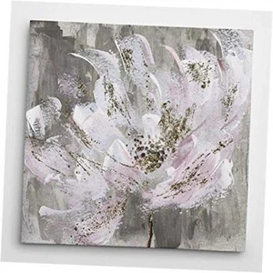 Wexford Home Gallery Wrapped Canvas Wall Art 32L" x 32W" Blushy and Splashy - Picture 1 of 6