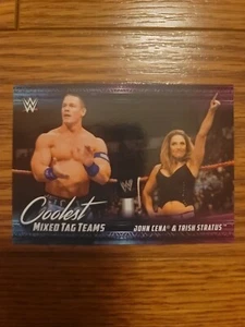 2021 Topps WWE Coolest Mixed Tag Teams #MT3 John Cena & Trish Stratus - Picture 1 of 2