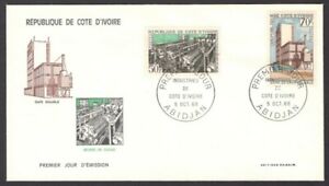 Ivory Coast #267-8 1968 Cotton Mill 2v FDC