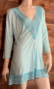 NWT NURTURE TURQUIOISE SIZE LARGE NIGHTGOWN #14253 - Picture 1 of 10