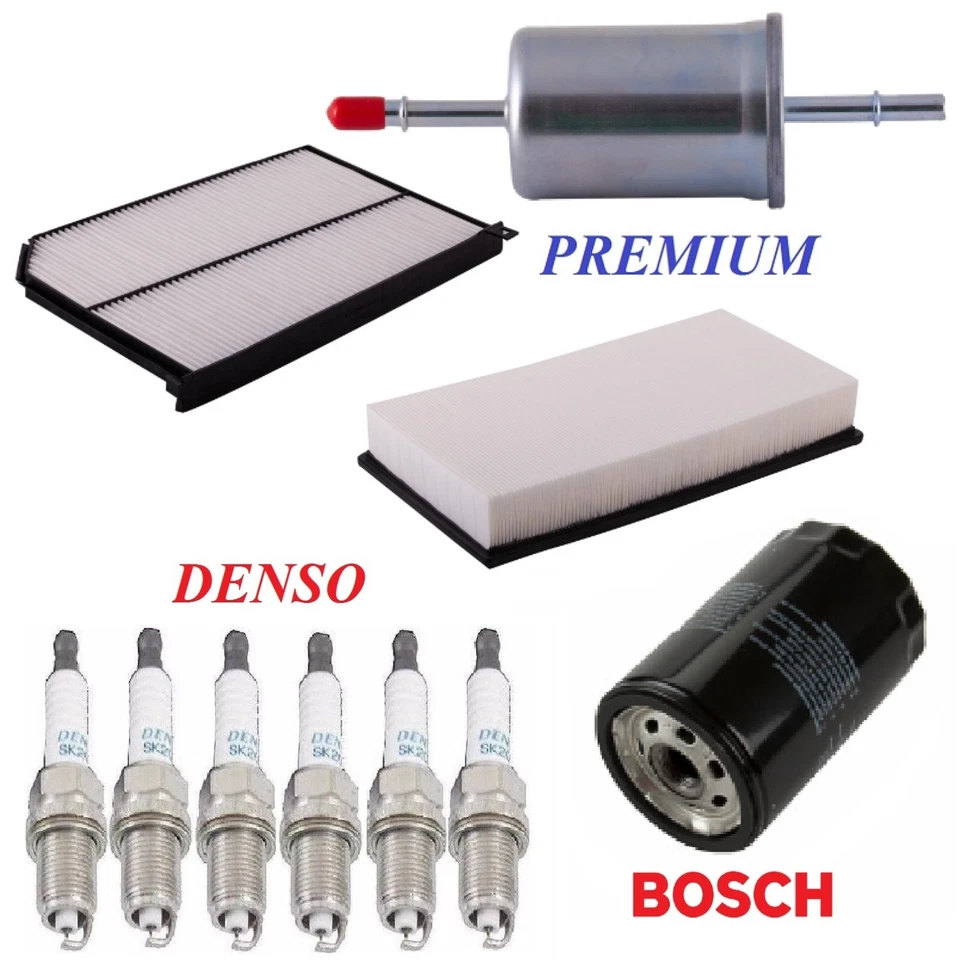 Tune Up Kit Filters Spark Plugs For JAGUAR S-TYPE V6 3.0L 2000-2001 - Image 1 of 1