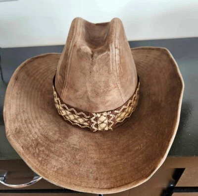 Vintage Cowboy Hat Suede Leather | Size 7 1/4 - 7 3/8 | Western Rodeo Festival - Image 1 of 4