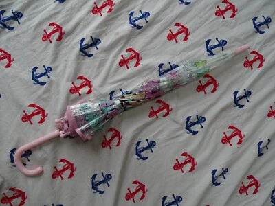 Disney Minnie Mouse Minnie Mermaid Niños Transparente Cúpula Paraguas Foto 1 de 4