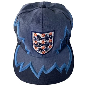 Vintage Umbro England Soccer Drew Pearson Jagged Edge Hat Snapback Cap RARE - Picture 1 of 24