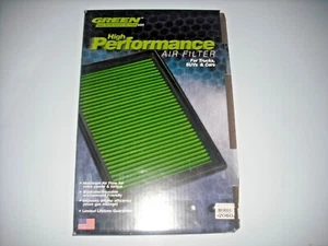 Green High Performance Air Filter 2000 to 2008 Toyota 4.7 Litre / 3.4 Litre New - Picture 1 of 3