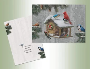 LPG PERFORMING ARTS BOXED CHRISTMAS CARD SET Birdhouse Set of 18 cards - Picture 1 of 1