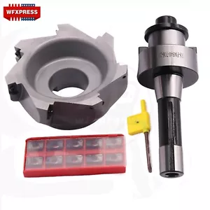 4.92" 90 Degree Indexable Face Shell Mill Cutter, R8 Arbor with APMT1604 Insert - Picture 1 of 7