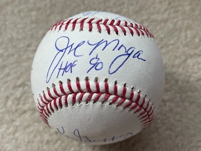 GREAT EIGHT Signed MLB Baseball ROSE BENCH MORGAN PEREZ Cincinnati Reds - Image 1 of 4