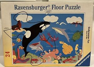 Ravensburger UNDERWATER FUN Realm 24 Piece GIANT Floor Puzzle COMPLETE Kids Fish