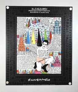 Howard Finster "TO THE OLEMPICS" Bring World Together 1996 SIGNED (SKU A04-A17) - Picture 1 of 6