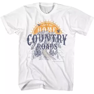 John Denver - Take Me Home Country Roads - Camiseta Blanca Adulto Manga Corta - Imagen 1 de 2