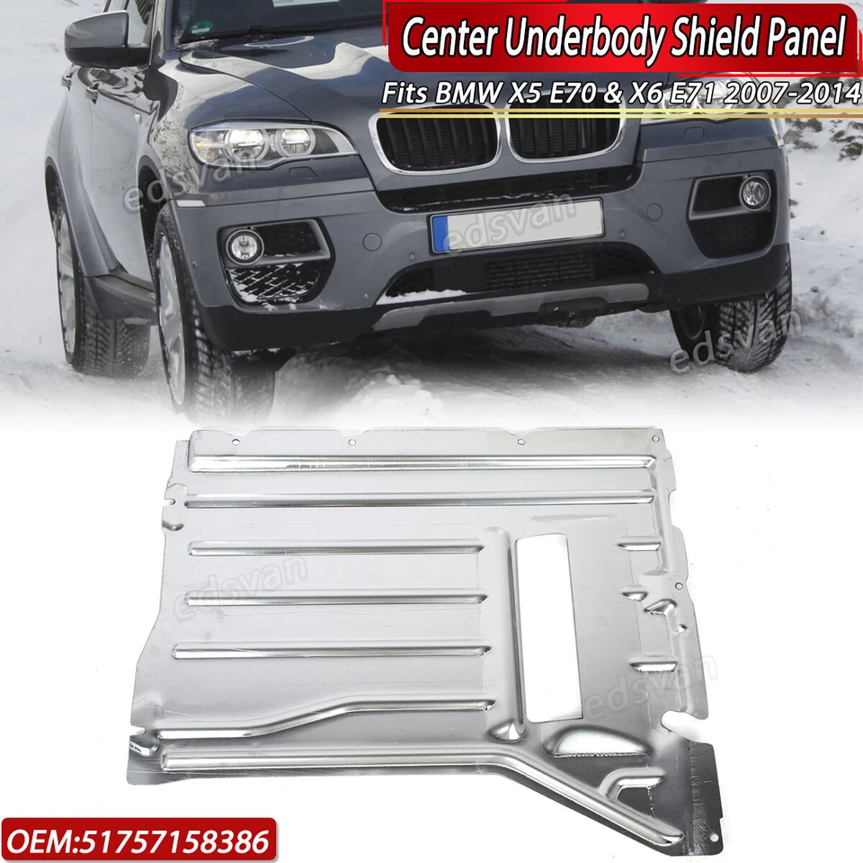 51757158386 Engine Shield Lower Protector Plate For BMW X5 E70 X6 E71 2007-2014 - Imagem 1 de 4