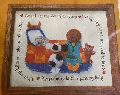 Creative Circle #0538 Child's Prayer Embroidery Kit Vintage - Image 1 of 4