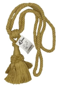 Conso Trims Empress 21920 D01 CHAMPAGNE GOLD 6" Tassel Curtain Drapery Tieback - Picture 1 of 2