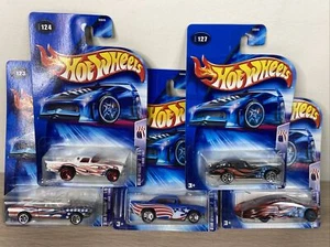 HOT WHEELS STAR SPANGLED 2 KOMPLETTSATZ 5 STÜCK. UNGEÖFFNETER, GUTER KARTON - Bild 1 von 11