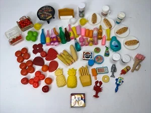 Barbie Spielküche Backen Essen Getränke Fleisch Snacks Behälter Obst Kunststoff - Bild 1 von 3