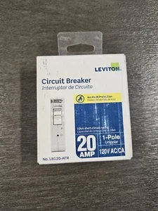 Nuevo Disyuntor Sellado Leviton LB120-AFR 20 Amp 1 Polo 120V AFCI - Imagen 1 de 2