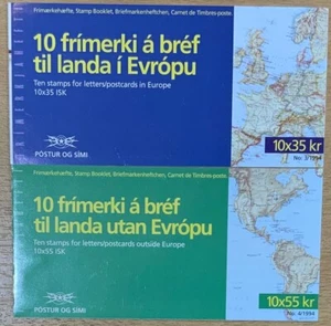 FOLLETOS ICELAND 1994 EUROPA SG820/821 SCOTT 780/781. CAT £67.  ¡ESCASO!¡! - Imagen 1 de 2