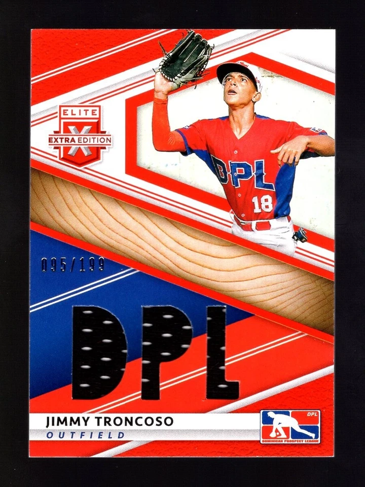 2020 ELITE EXTRA EDITION ORANGE JIMMY TRONCOSO RC JERSEY 95/199 - Image 1 of 1