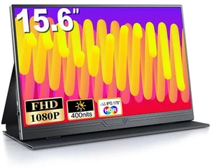 Moniteur Mobile Portable 15,6 Pouces FHD 1920 x 1080 HDR avec Mini HDMI Type C - Photo 1/8