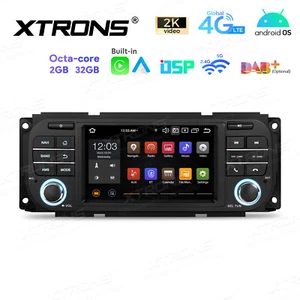 32GB Android 13 For Jeep Wrangler Dodge Chrysler BT Carplay Car Radio GPS Stereo - Picture 1 of 16