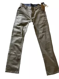 Zoo York Mens Tan Slash Pocket Comfort Skinny Leg Denim Jeans Size 12 - Picture 1 of 6