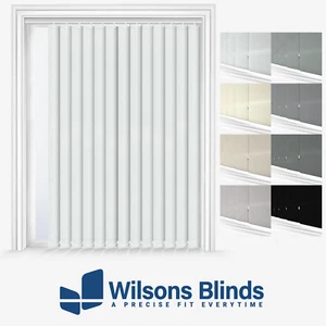Vertical Blind - Chainless Slats - Made To Measure - Inc Full Headrail & Fixings - Picture 1 of 20