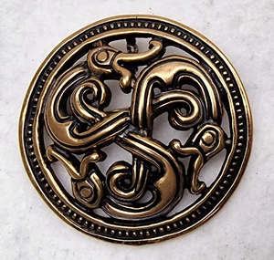 Sigmund Espeland Snorre viking bronze brooch pendant Norway Scandinavian design - Picture 1 of 8