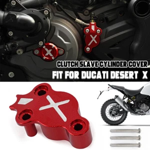 Motorcycle Side Brake Clutch Cylinder Guard Cover for Ducati Desertx 2022-23 Red - Picture 1 of 9