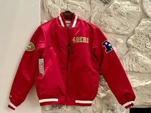 San Francisco 49ers Mitchell & Ness Faithful to the Bay Satinjacke Medium NEU✅ - Bild 1 von 6