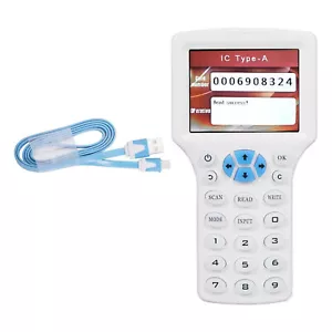 New Handheld RFID/NFC Smart Card Reader Elevator Writer Copier IC ID Sensor - Picture 1 of 14