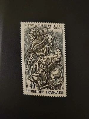 Battle of Bouvines France Stamp Hinged 1967 - Image 1 of 2