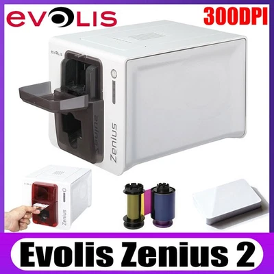 Evolis Zenius 2 Single-Sided 300dpi Edge-to-edge Color ID Card Printer USB - Image 1 of 4