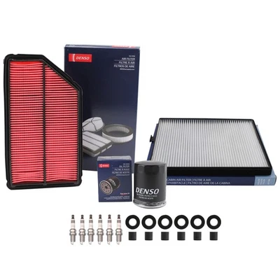 Kit de afinación Denso NGK 6 bujías y botas kit para Honda Pilot 3.5 V6 automático 2005 Foto 1 de 2
