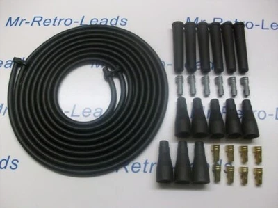 Kit De Câbles D'Allumage Performance Noir 8MM Pour Voiture Kit V6 4 Mètres... - Photo 1/4