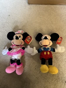 MICKEY MOUSE & MINNIE MOUSE MICKEY'S STUFF FOR KIDS MATTEL PLUSH TOYS SET W/Tags - Picture 1 of 14