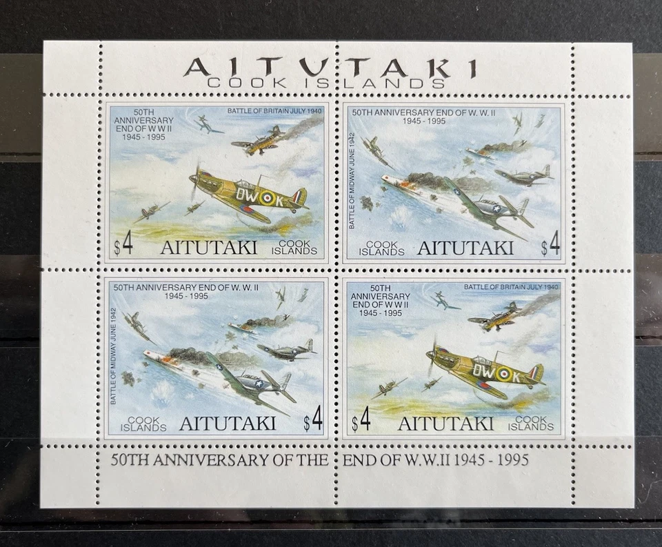 Airplanes / Aviation/ Planes on  stamps - Aitutaki - Timbres - MNH** AT - Image 1 of 1