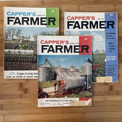 1959 Capper’s Farmer Magazines Lot of 3 Farming Publication - Image 1 of 4