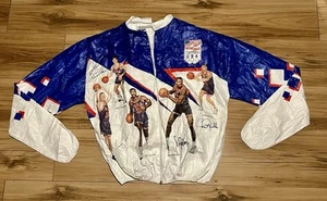 Chaqueta promocional vintage Tyvek 1992 Dream Team EE. UU. baloncesto Kellogs para hombre grande - Imagen 1 de 6