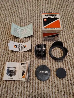 Tamron SP 17mm f/3.5 51B Adaptall Prime Lens + M42 Adapter, Caps, Box (FULL SET) - Image 1 of 4