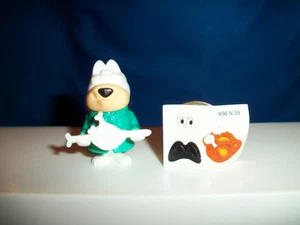 CHOPPER w/ CHICKEN on SPIT wBPZ Kinder Surprise HANNA BARBERA K96 Yogi Bear MINT - Picture 1 of 6